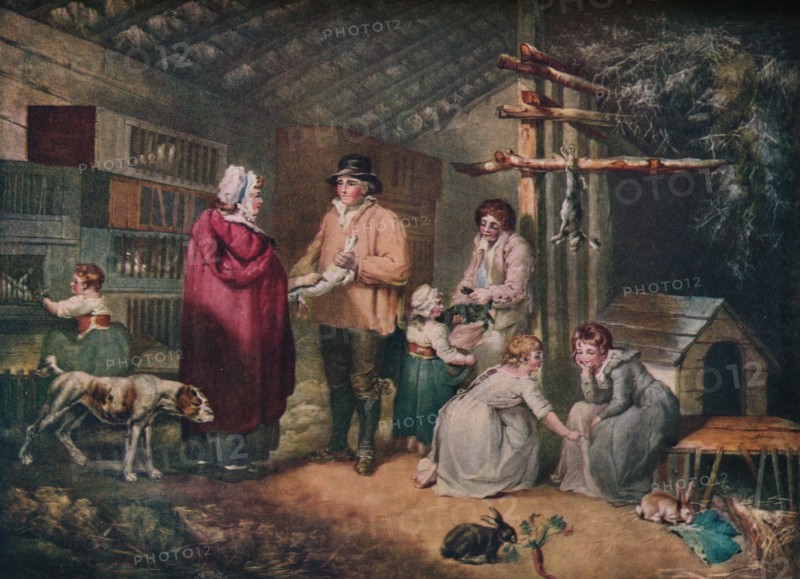 Selling Rabbits, 1796, (1919). Artist: William Ward