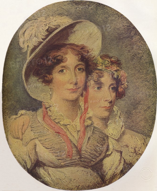 Princess Amelia of Brunswick and Her Daughter Princess Charlotte, 1919. Artist: George Hayter