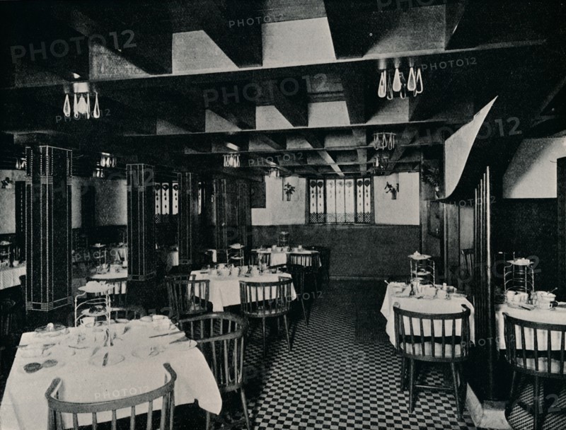 The Old Kitchen at Miss Cranston's Tea House, Argyle Street, Glasgow, c1906. Artist: Unknown