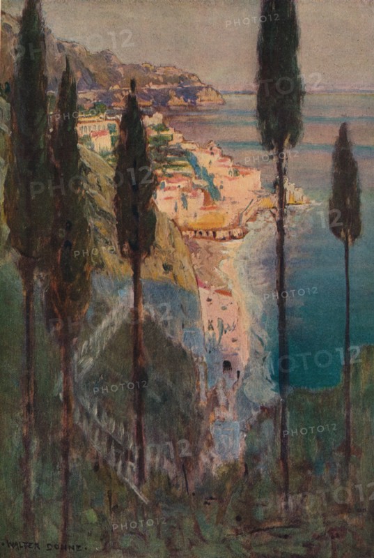 Evening Shadows, Amalfi, c1887-1906, (1906-7). Artist: Walter J Donne