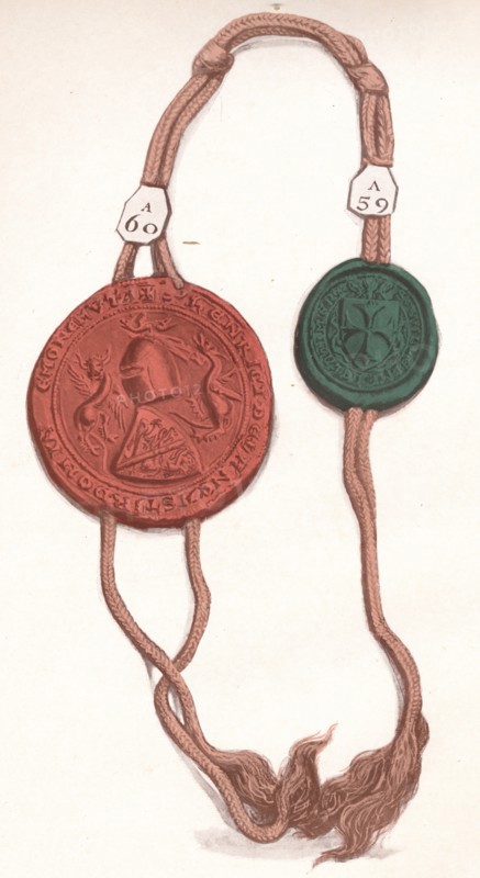 Cord V. (Henry, Earl of Lancaster and Leicester & William le Latimer, Lord of Corby), (1904). Artist: Unknown