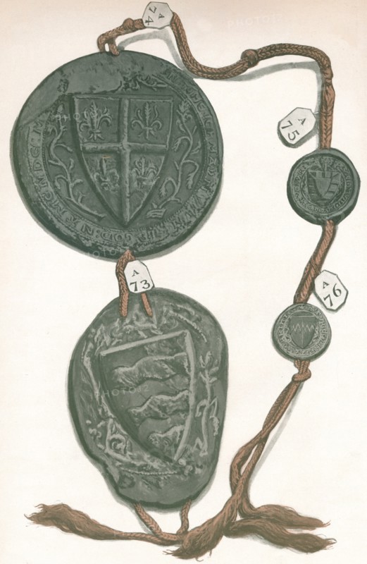 Cord VI (John de Hastings, Edmund de Hastings, Edmund de Mortimer, Fulke Fitz-Warine), (1904). Artist: Unknown