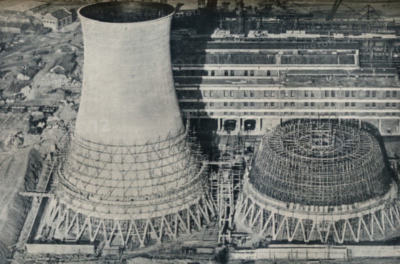 Electrical Power Station at Water Orton, Hams Hall, near Birmingham, 1928. Artist: Unknown