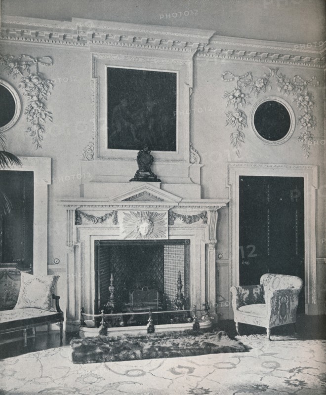 Mantelpiece in the State Drawing-Room, 1916. Artist: Unknown