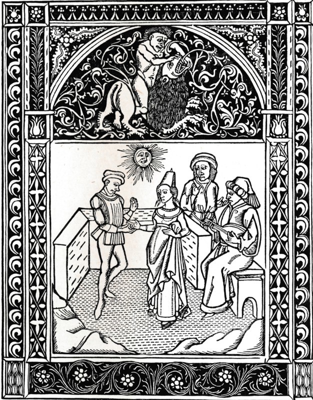 Fable VIII: The Woman Married To A Robber. Aesops Fables, 1485, (1917). Artist: Unknown