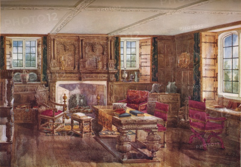 An Elizabethan Living Room, c19th century, (1923). Artist: Unknown