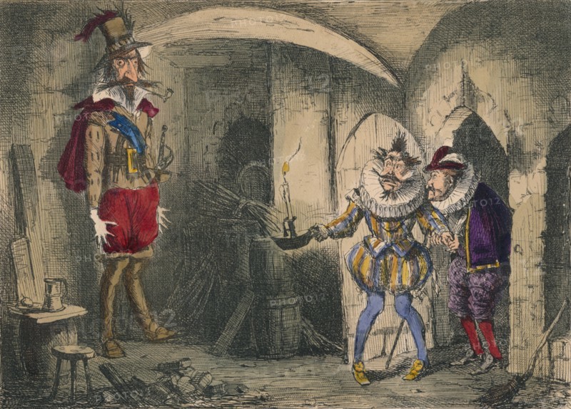 Discovery of Guido Fawkes by Suffolk and Mounteagle, 1850. Artist: John Leech