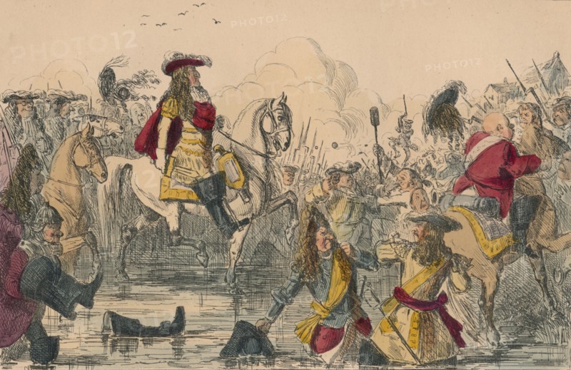The Battle of the Boyne, 1850. Artist: John Leech