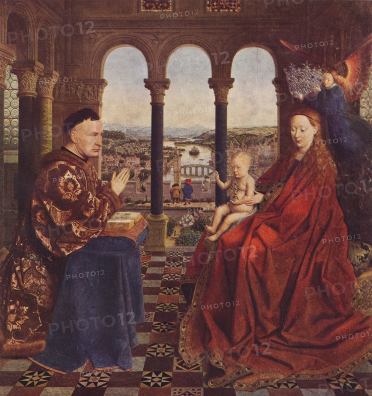 Madonna of Chancellor Rolin, c1435, (1938). Artist: Jan van Eyck