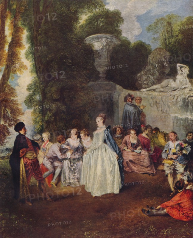 Fetes Venitiennes, c1718, (1938). Artist: Jean-Antoine Watteau