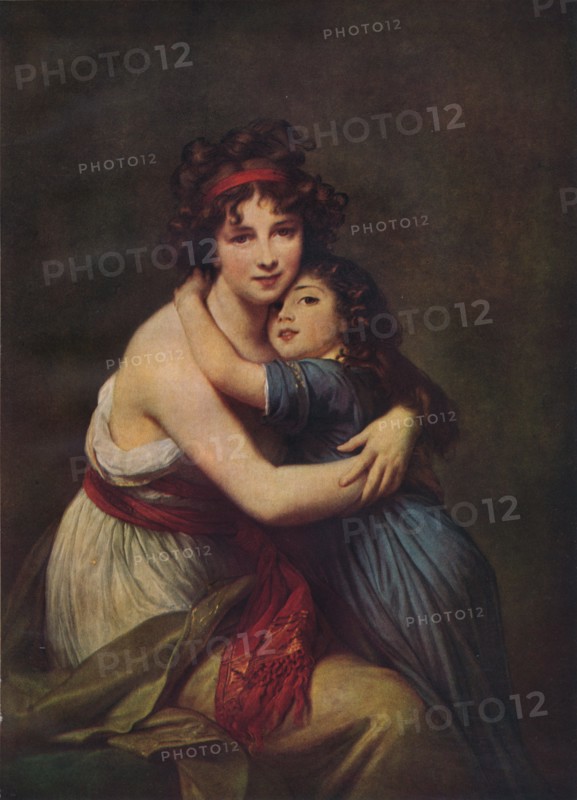 Madame Vigee Lebrun and her daughter, Jeanne Lucie Louise, 1789, (1938). Artist: Elisabeth Louise Vigee-LeBrun