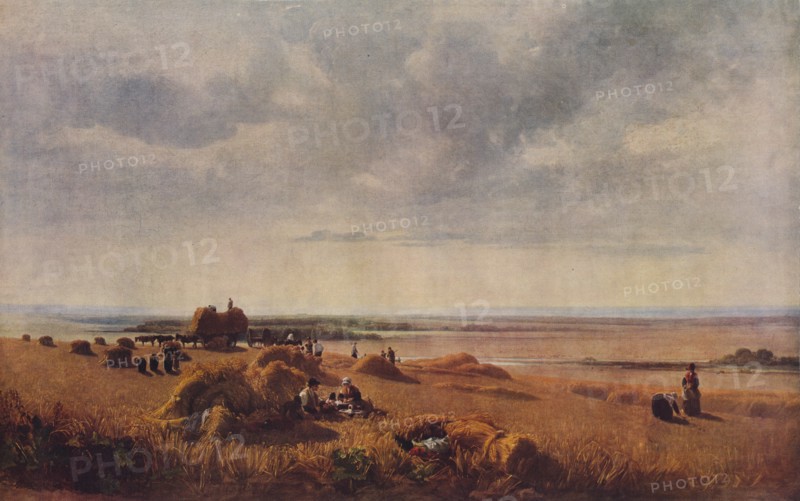 A Cornfield, 1815, (1938). Creator: Peter de Wint.
