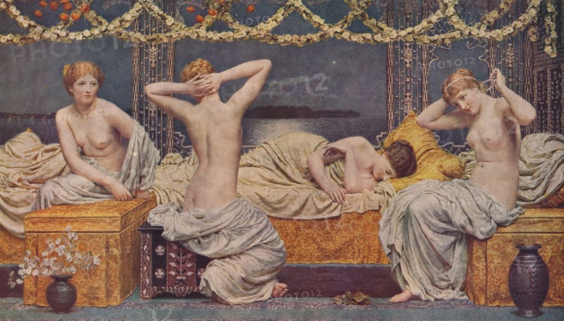 A Summer Night, 1890, (1938). Artist: Albert Joseph Moore