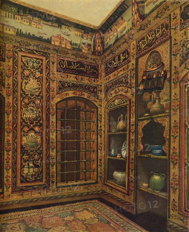 16th-17th Century Old Panelled Room from Damascus, 1913. Artist: Unknown