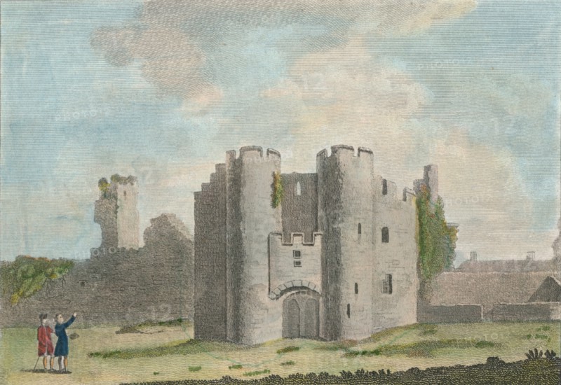 Gate of Pembroke Castle, Pembrokeshire, 1785. Artist: John Newton