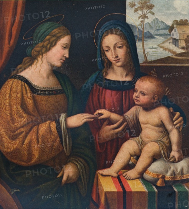 The Mystical Marriage of Saint Catherine, c1520, (1911). Artist: Bernardino Luini