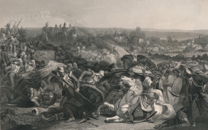 The Battle of Meeanee, 1843.  Creator: James Baylis Allen.