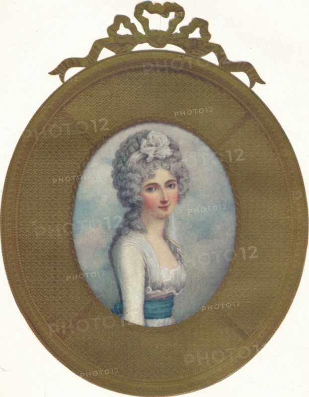 Miniature Portrait of Katherine, Lady Manners, Later Lady Huntingtower, 1787, (1907). Artist: Richard Cosway