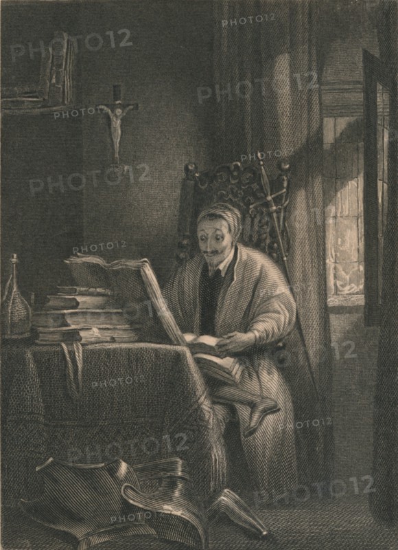 Don Quixote in his Study, 1831.