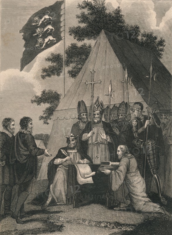 Magna Charter Signed by King John, 1215, (c19th century). Artist: Unknown