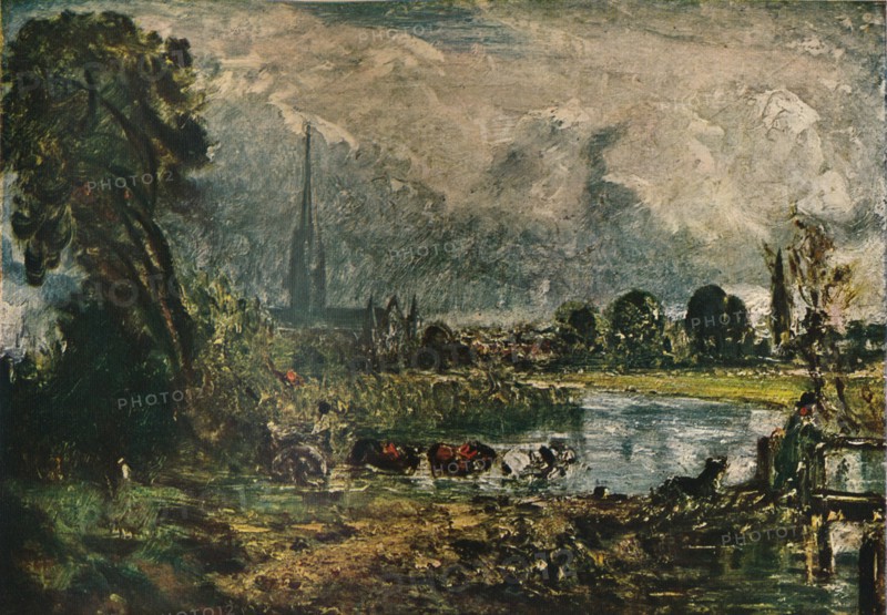 Salisbury Cathedral, c1829. (1911). Artist: John Constable