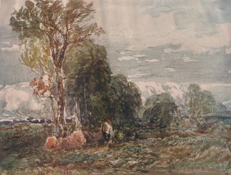 The Woodcutter, c19th century, (1911). Artist: David Cox the elder