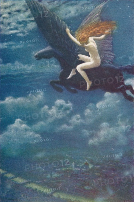 Dream Idyll (A Valkyrie), 1902, (1905) Artist: Edward Robert Hughes