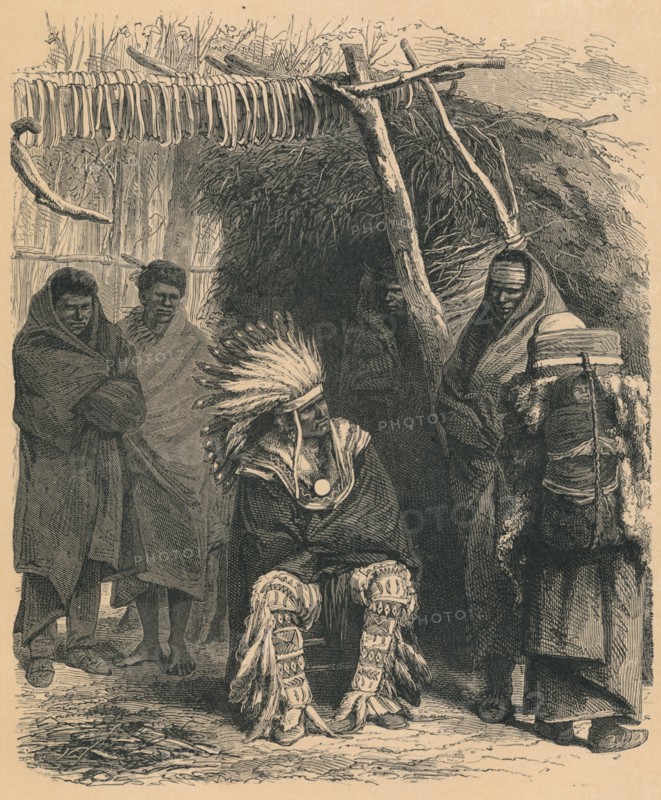 Pawnee Indians, c19th century. Artist: Unknown