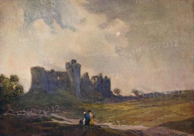 'The Coming Storm, Carew Castle', c1913 (1914-1915). Artist: William Tatton Winter.