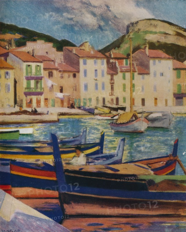 'The Harbour, Cassis', c1924 (1932). Artist: Francis Campbell Bolleau Cadell.