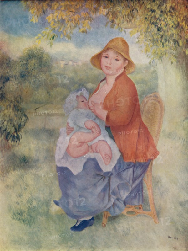 'Madame Renoir allaitant son enfant', c1885 (1932). Artist: Pierre-Auguste Renoir.