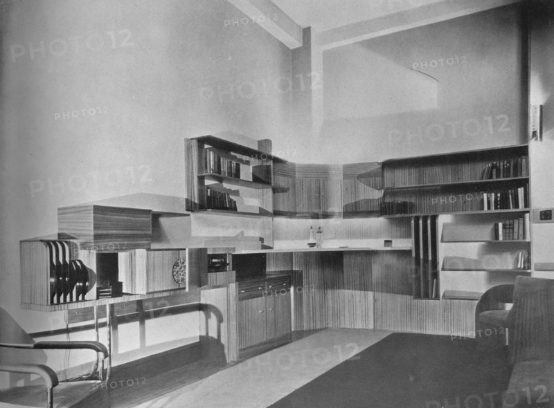 'The apartment of Ben Herzberg, New York. Designed by Howe and Lescaze', 1933. Artist: Unknown.