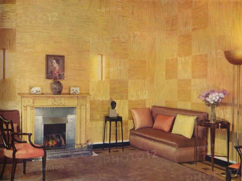 'Lady Leucha Warner's living room as decorated by Ronald Fleming', 1933. Artist: Unknown.