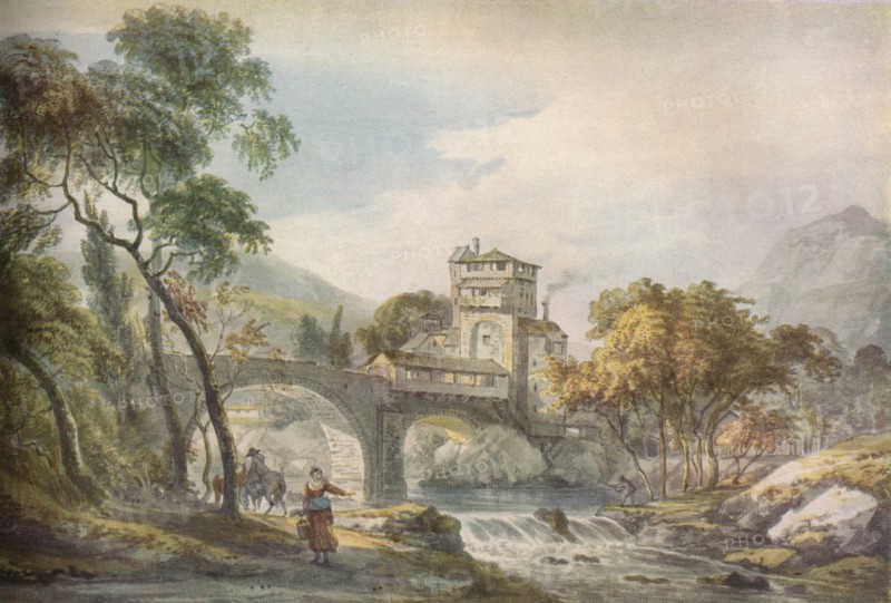 'A Classical Landscape', c18th century. Artist: Paul Sandby.