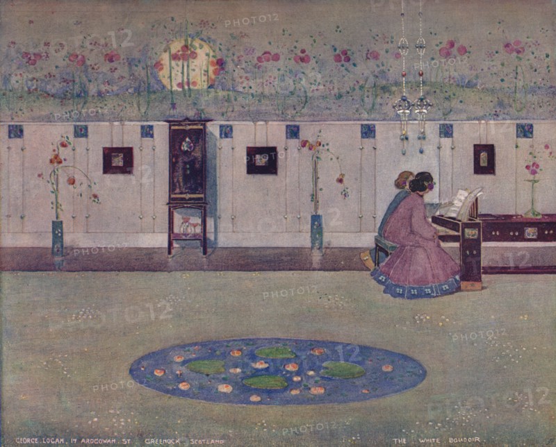 'The White Boudoir', c1905. Artist: George Logan