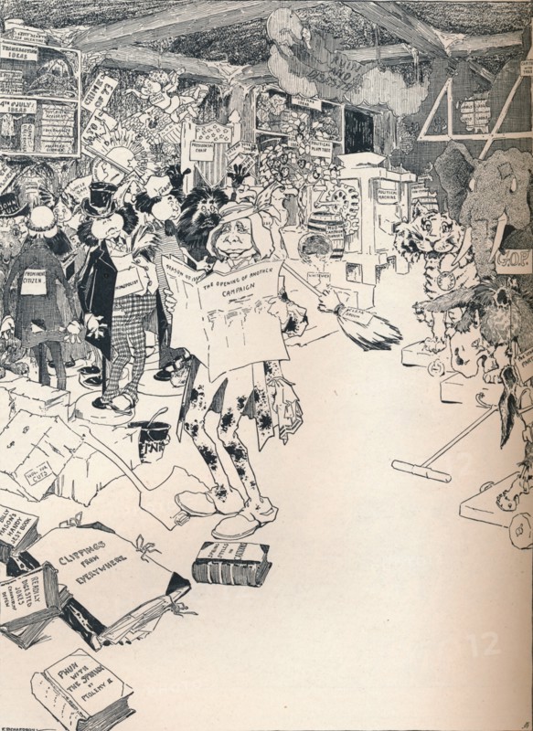 'The Property Room of a Clever Cartoonist', c1890. Artist: Frederick Richardson