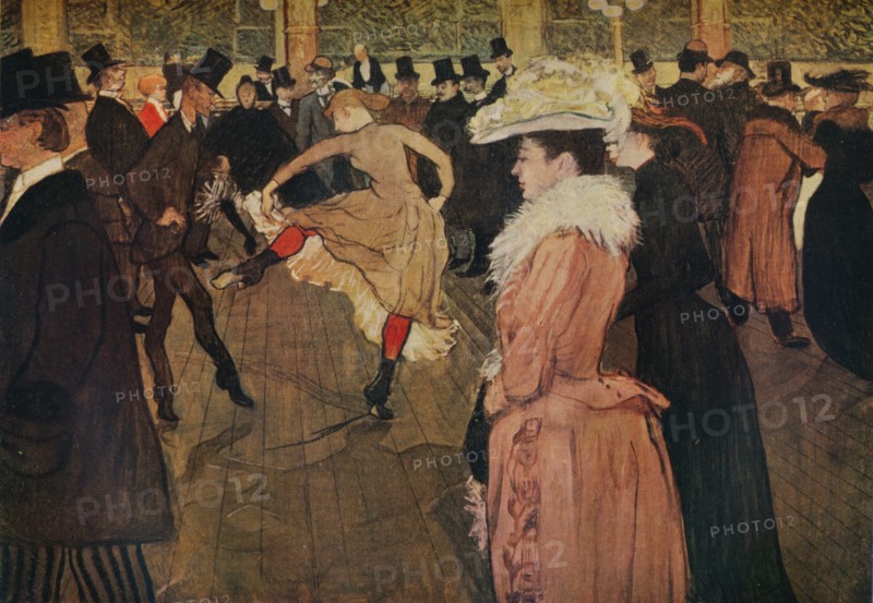 'At the Moulin Rouge, the Dance', 1890 (1934). Artist: Henri de Toulouse-Lautrec.