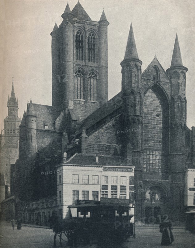 The Cathedral of St Bavo, Ghent, Belgium, c1900 (1914-1915). Artist: John Benjamin Stone.