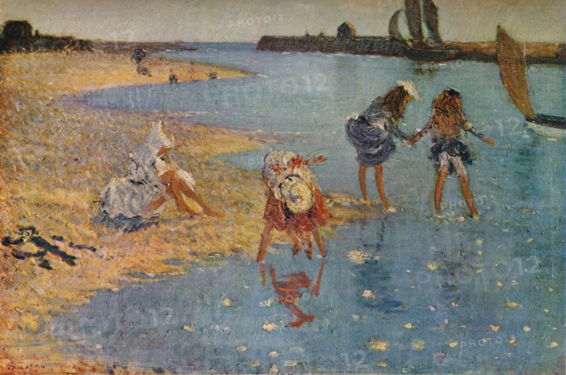 'Children Paddling', 1891 (1930). Artist: Philip Wilson Steer.