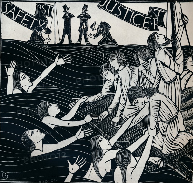'Safety First', 1925 (1934). Artist: Eric Gill.