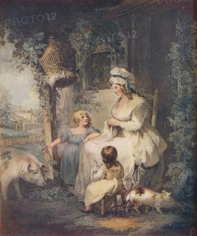 'The Farmer's Door', 1790. Artist: Benjamin Duterrau