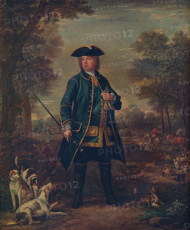 'Sir Robert Walpole wth Hounds', c18th century. Artist: John Wooton.