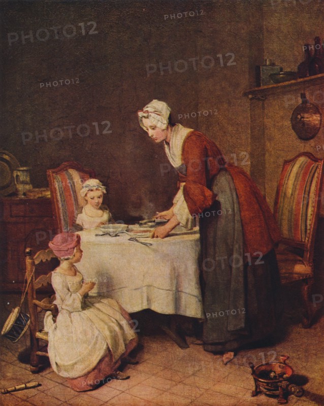 'Grace' or 'Le Bénédicité' (French title), c1740.  Artist: Jean-Simeon Chardin.