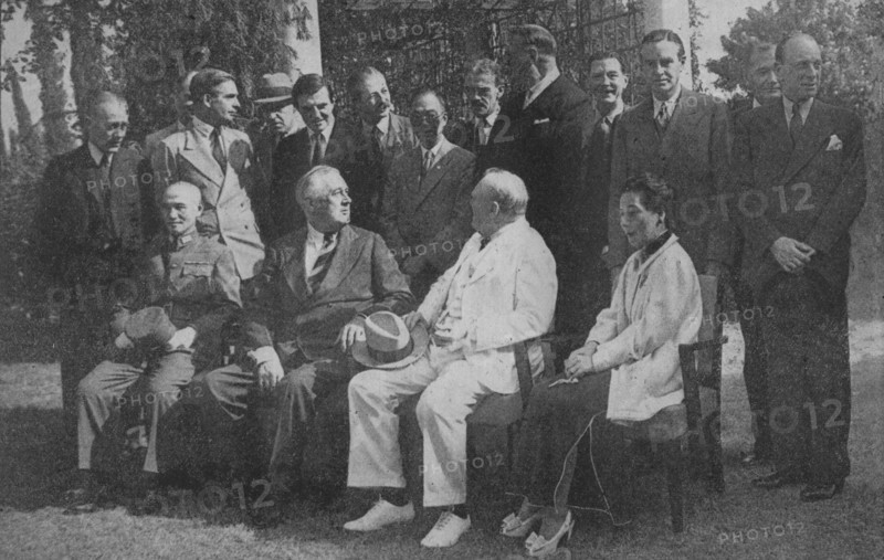 'East Meets West in Pacific Victory Conclave', 1943-44. Artist: Unknown.
