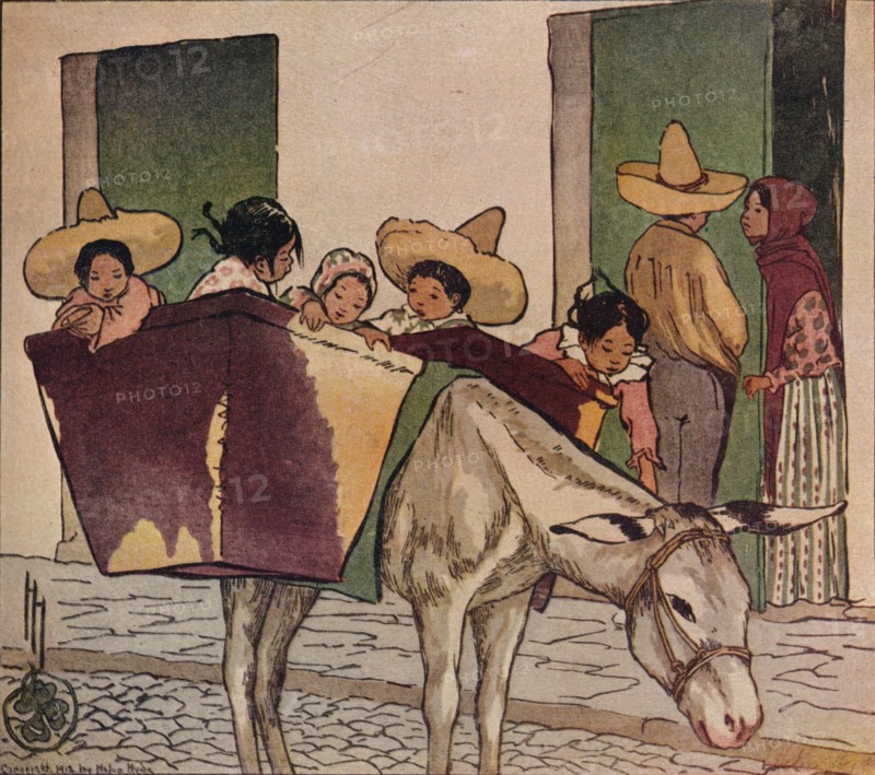 'An Interlude - The Breadman's Donkey', 1912. Artist: Helen Hyde.