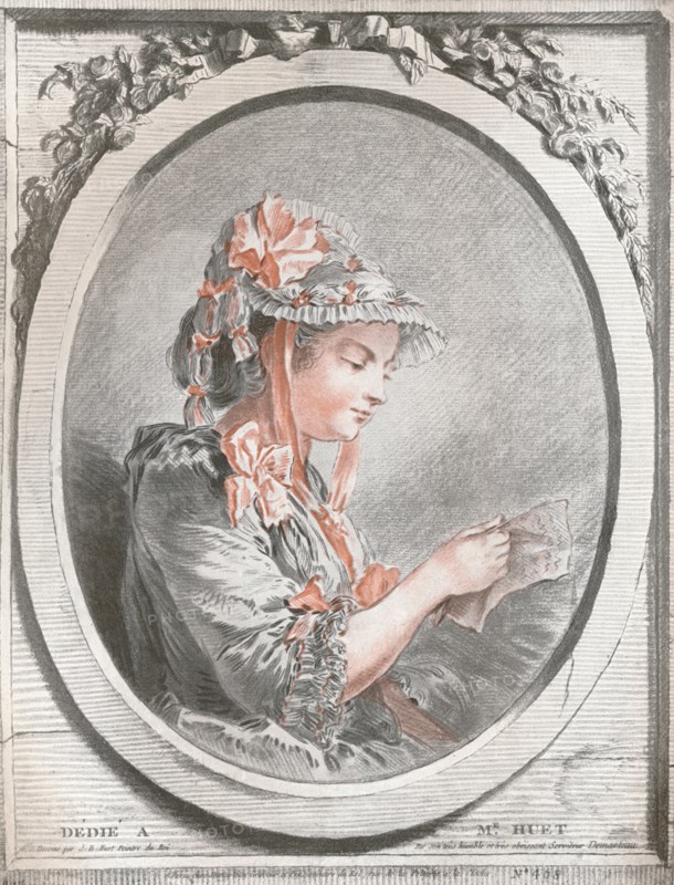 'Portrait of Madame Huet', c1773. Artist: Gilles Demarteau.