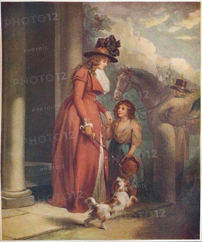 'The Squire's Door', 1790. Artists: Benjamin Duterrau, JT Herbert Baily.