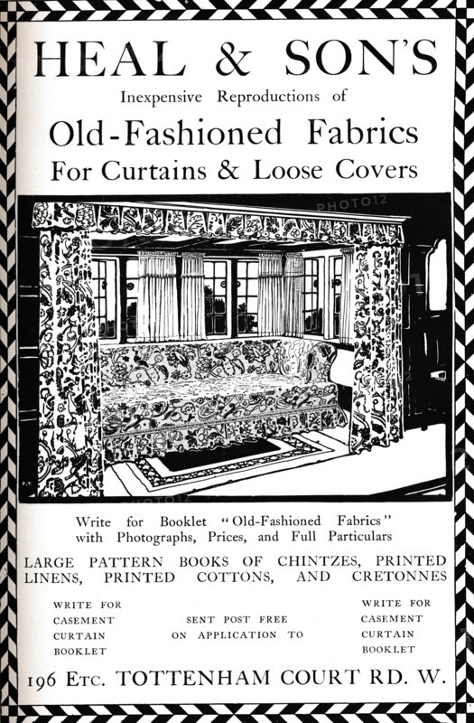 'An advertisement for Heal & Son's of Tottenham Court Road, London', 1908. Artist: Unknown.
