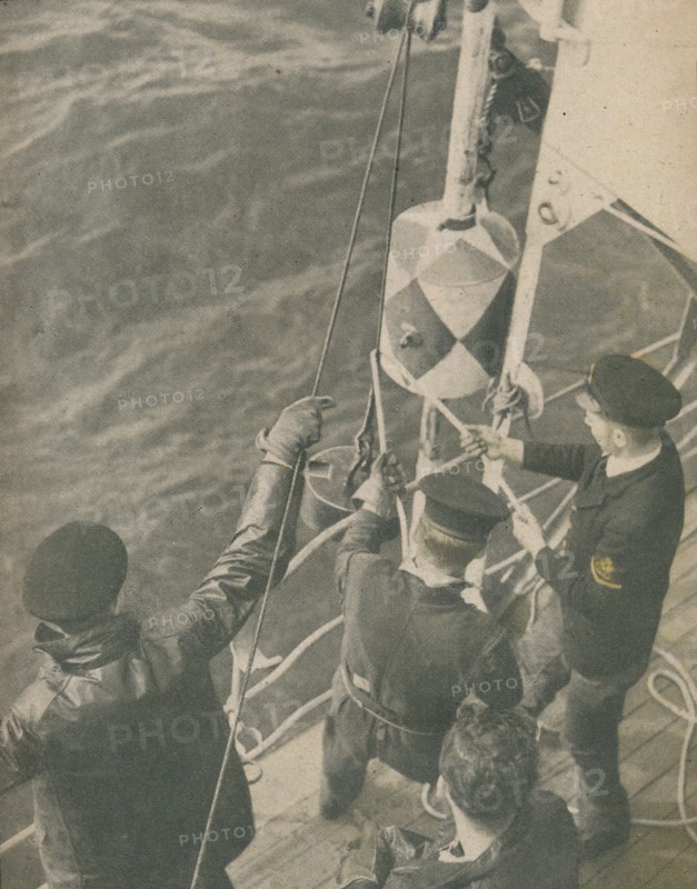 'Aboard a British Minesweeper', 1945. Artist: Unknown.