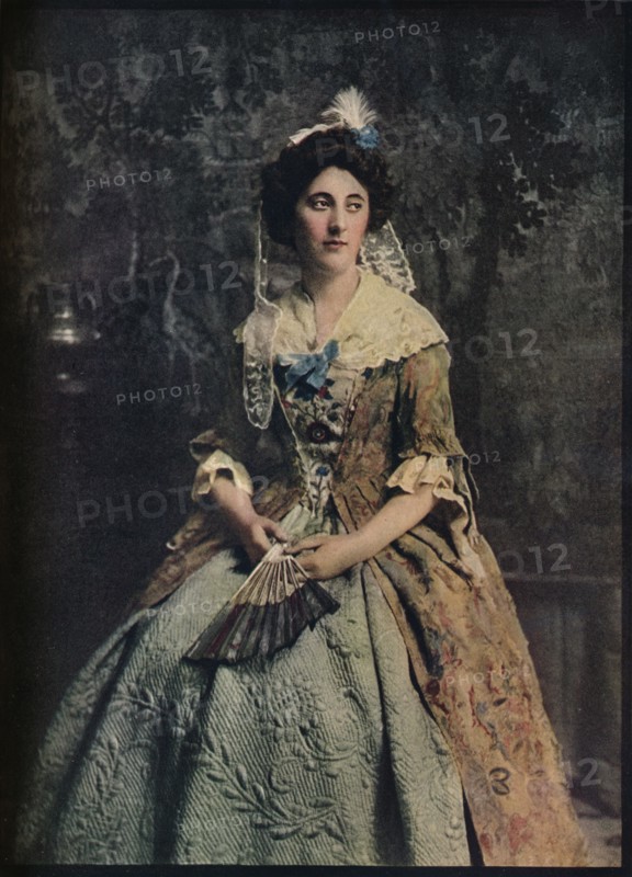 'A Dress of the early 18th century, with a fine example of quilted petticoat', c1913. Artist: Unknown.